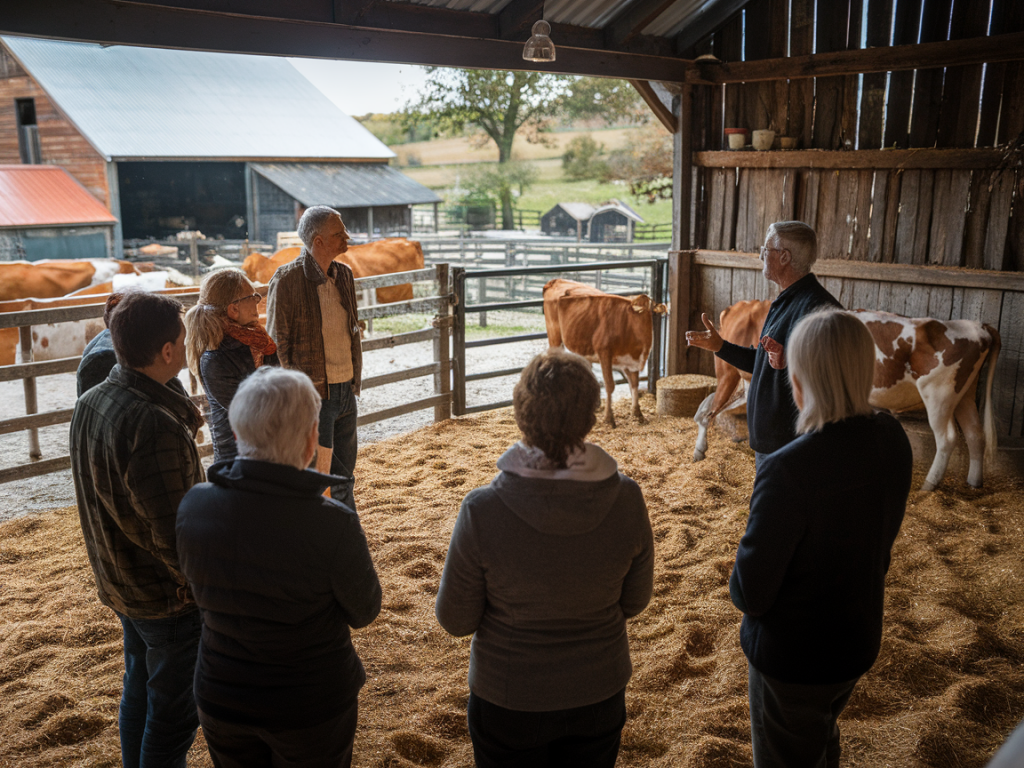 Comment organiser une visite immersive d'une ferme auberge pour découvrir les techniques fromagères locales