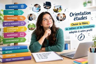 Orientation études : choisir filière, métiers et formations adaptés