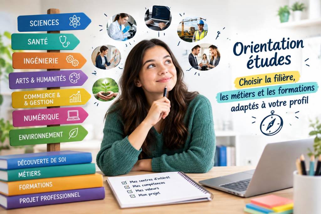 Orientation études : choisir filière, métiers et formations adaptés