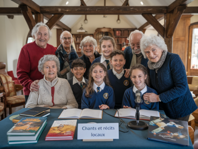 Comment organiser une veillée de transmission des chants et récits locaux pour impliquer écoles et seniors
